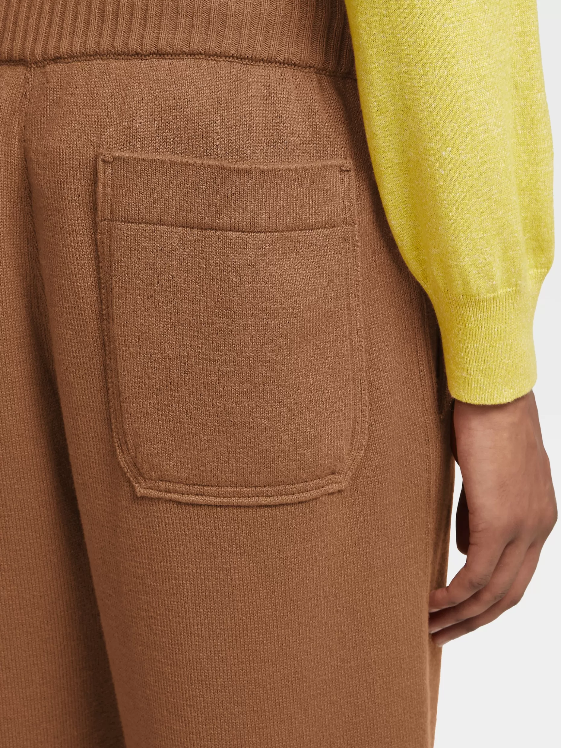 Men ZEGNA Color Cashmere And Cotton Knit Joggers