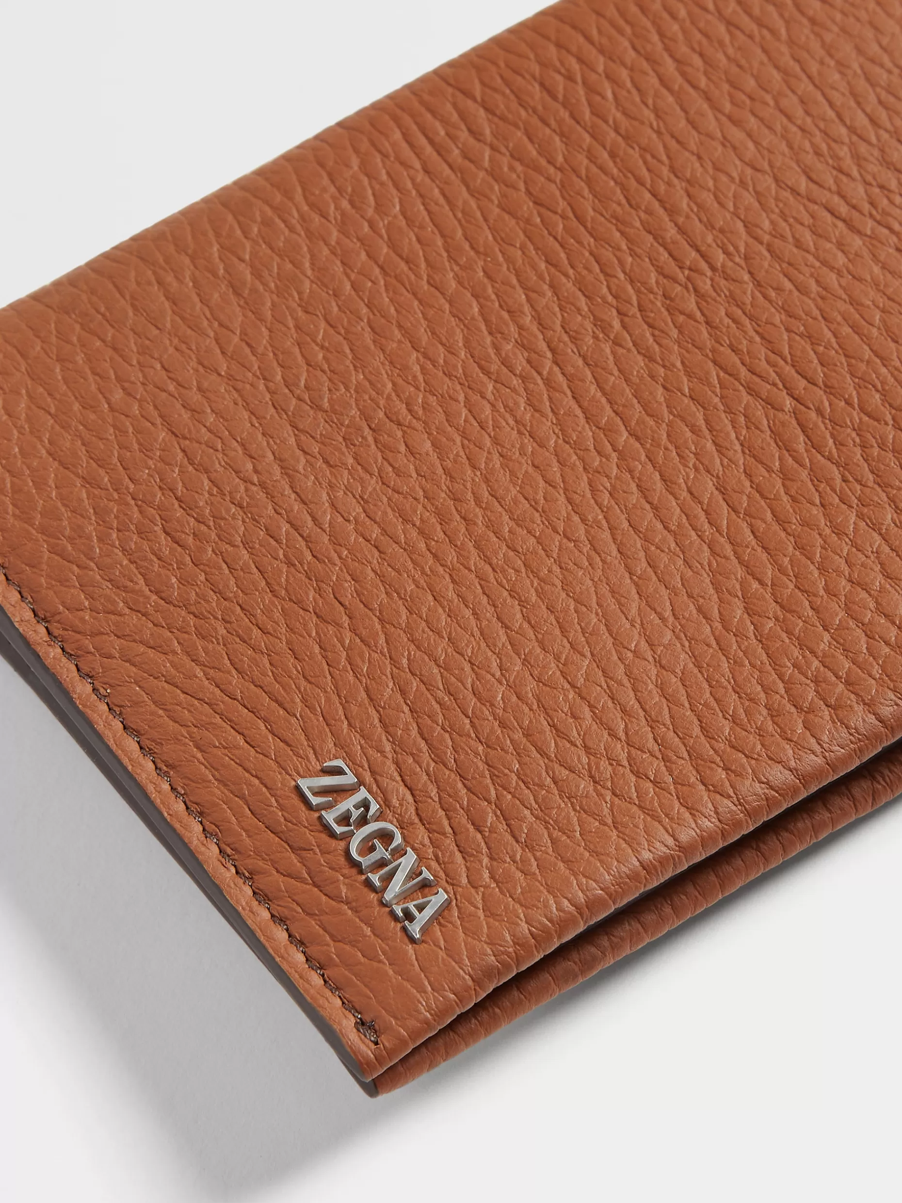 Men ZEGNA Color Deerskin Passport Case